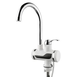 Robinet electric Instant SIKS cu incalzire instantanee a apei, Afisaj LCD Al Temperaturii, Cu Montare Chiuveta, Alb