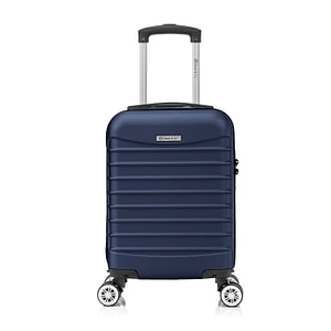 Troler cabina avion, Model Line, 40x30x20 cm, Quasar & Co., roti detasabile, bleumarin