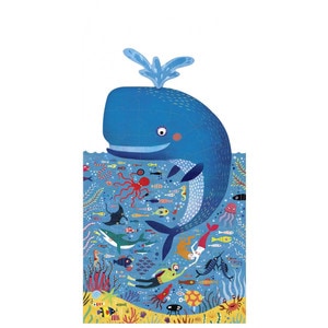 Puzzle Londji, Balena albastra in ocean
