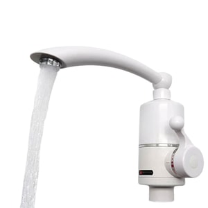 Robinet electric Instant SIKS pentru incalzire apa instant, 3000 W, Montare Chiuveta, Alb