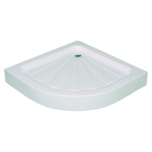 Cadita de dus semirotunda Italbox, 80x80 cm, Acril