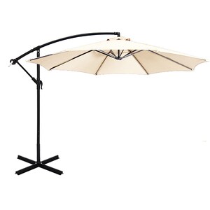 Umbrela de soare suspendata, diametru 2,7 m, crem