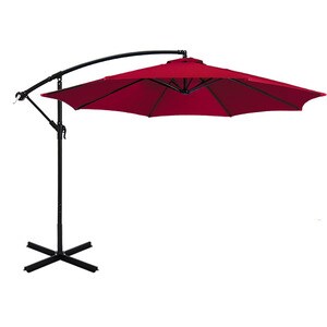 Umbrela de soare suspendata, diametru 2,7 m, rosu