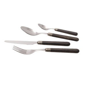 Set de tacamuri Cortina, Rivadossi Sandro, 6 persoane - 9824A11, lemn inchis