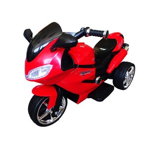 Motocicleta cu 3 roti pentru Copii, SALAMANDRA KIDS, cu acumulator, lumini si sunete, rosu