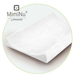 Husa universala pentru saltea de infasat, Cu elastic, Din Jersey, Material certificat Oeko Tex Standard 100, White, MimiNu