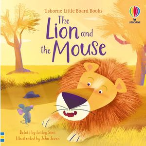 Carte pentru copii, Usborne, Little Board Books: The Lion and the Mouse, 2+ ani