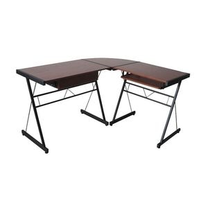 Birou TIMELESS TOOLS, MDF, 93.3 x 76 x 73 cm, maro inchis