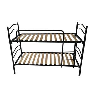 Pat etajat Mosen din metal de culoare negru, 80190