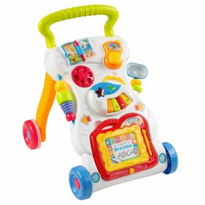 Antepremergator Baby Mix, Educational, Cu sunete si lumini, Cu panou detasabil, Cu mini pian