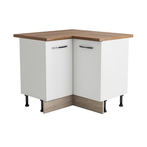 Dulap bucatarie Alfa, PAL, 100 x 60 x 83 cm, alb-sonoma