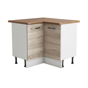 Dulap bucatarie Alfa, PAL, 100 x 60 x 83 cm, sonoma-alb