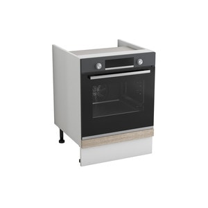 Corp inferior bucatarie Alfa, PAL, 60 x 46 x 81 cm, sonoma-alb