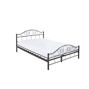 Cadru pat Timeless Tools, metal, 140 x 200 cm, negru