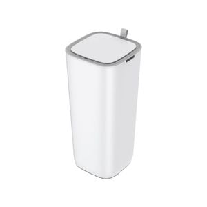 Cos de gunoi cu senzor EKO, Morandi Smart, capacitate 30 l, silentios, garnitura silicon, butoane touch, indicatoare luminioase, maner ergonomic, design compact, alb