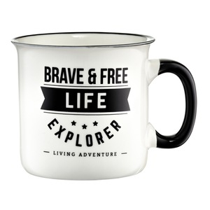 Cana portelan 510ml, Life, AMBITION Adventure