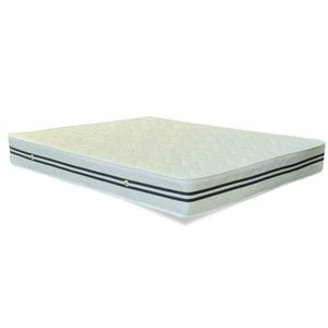 Saltea ortopedica, SalteRo, 80 x 200 x 20 cm, alb/negru, cu plasa de arcuri, fermitate medie