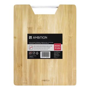 Tocator bambus 32.5x25cm, maner aluminiu, AMBITION Aruba