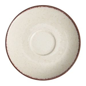 Farfurioara suport ceasca 14.5cm, bej, portelan, AMBITION Craft