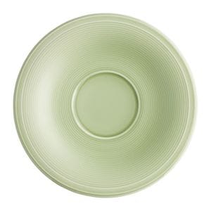 Farfurioara suport ceasca 15.5cm, verde, portelan, AMBITION Sweet