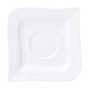 Farfurioara suport ceasca 14cm, portelan, AMBITION Fala