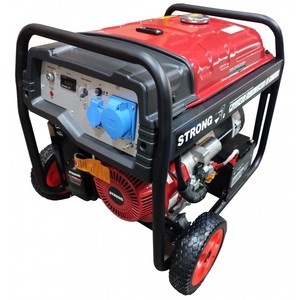 Generator curent SC8000-III STRONG, Putere 7.5kW, AVR, motor pe benzina 14.0CP, rezervor 25 litri, pornire electrica, roti