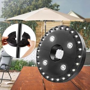 Lampa LED pentru umbrela de soare cu 3 moduri de functionare