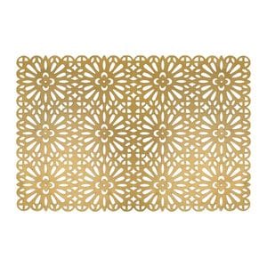 Suport farfurie perforat 30x45cm, auriu, AMBITION Glamour