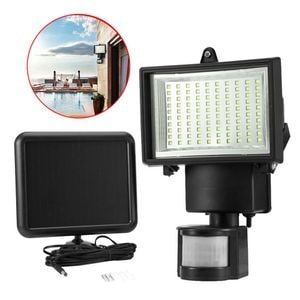 Reflector solar cu senzor de miscare, negru
