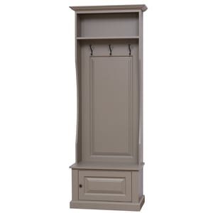 Cuier cu 1 usa, culoare maro deschis P031, vopsit, 100% lemn masiv
