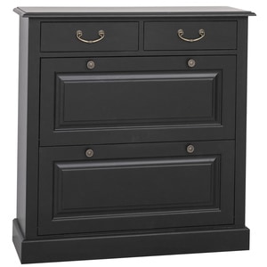 Pantofar SZEL MOB, lemn masiv, 103 x 35 x 105 cm, negru
