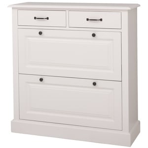 Pantofar SZEL MOB, lemn masiv, 103 x 35 x 105 cm, alb