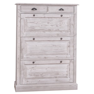Pantofar SZEL MOB, lemn masiv, 103 x 35 x 140 cm, gri