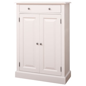 Comoda living SZEL MOB, lemn masiv, 85 x 35 x 120 cm, crem