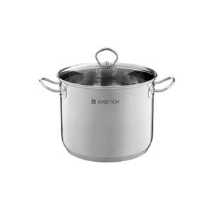 Oala inox cu capac AMBITION Acero, 13.5l, 28cm