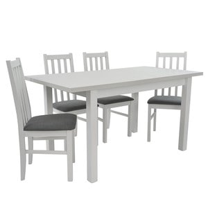 Set masa si scaune bucatarie MB-13 Max5 S-38 Boss10 B10, 5 piese, alb