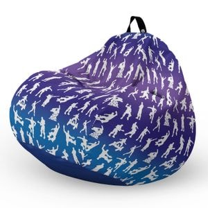 Fotoliu Updeco Puf Bean Bag tip para L, impermeabil, indoor/outdoor, sac interior, cu maner, 80 x 80 x 55 cm, fortnite