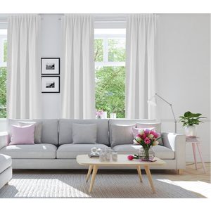 Draperie opaca Galdin alba 140x245 cm