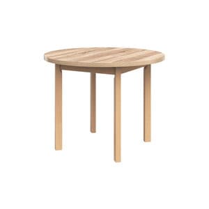 Masa MB-12 Poli2, lemn masiv, 100 x 100 x 76 cm, sonoma