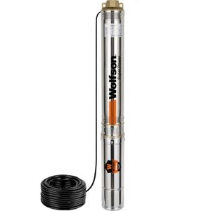 Pompa submersibila apa curata 1100W, WOLFSON PM-1500-8, 8 turbine, cablu 25m, 6600L/h, inaltime max pompare 58m, diametru 100mm, motor capsulat
