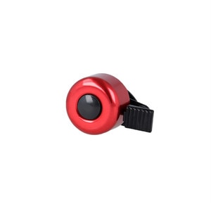 Clopotel tip claxon pentru bicicleta cu diametru de 3 cm, aluminiu, Rosu