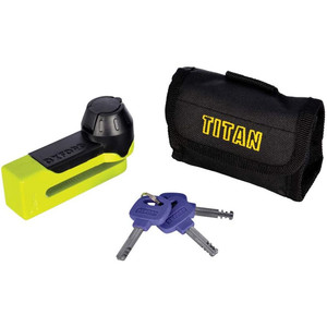 Dispozitiv de blocare a bicicletelor pentru disc, OXFORD Mini Titan, galben
