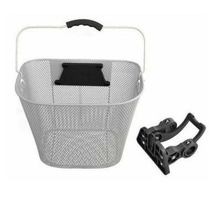 Cos detasabil pentru bicicleta, Metal, Argintiu