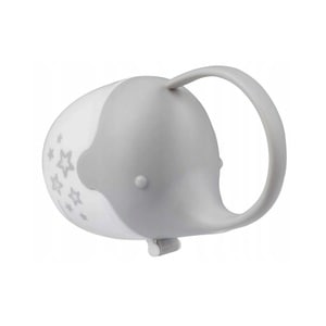 Cutie pentru suzeta Baby ono Elefant 529, alba cu stelute gri