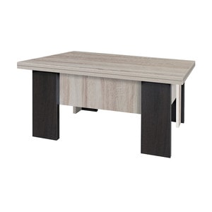 Masuta cafea Lerida, PAL, 90 x 65 x 44 cm, stejar sonoma-wenge