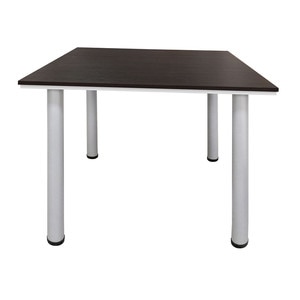 Masa bucatarie FECHY, melamina, 90 x 90 x 73 cm, wenge-gri