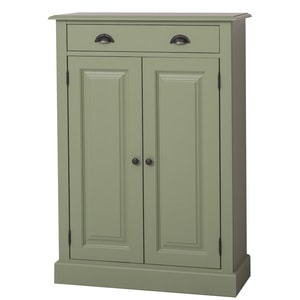 Comoda living SZEL MOB, lemn masiv, 85 x 35 x 120 cm, verde