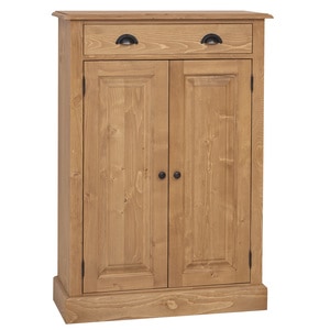 Comoda living SZEL MOB, lemn masiv, 85 x 35 x 120 cm, maro