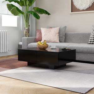 Masuta cafea VidaXL, PAL, 90 x 60 x 31 cm, negru