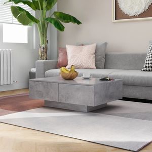 Masuta cafea VidaXL, PAL, 90 x 60 x 31 cm, gri beton